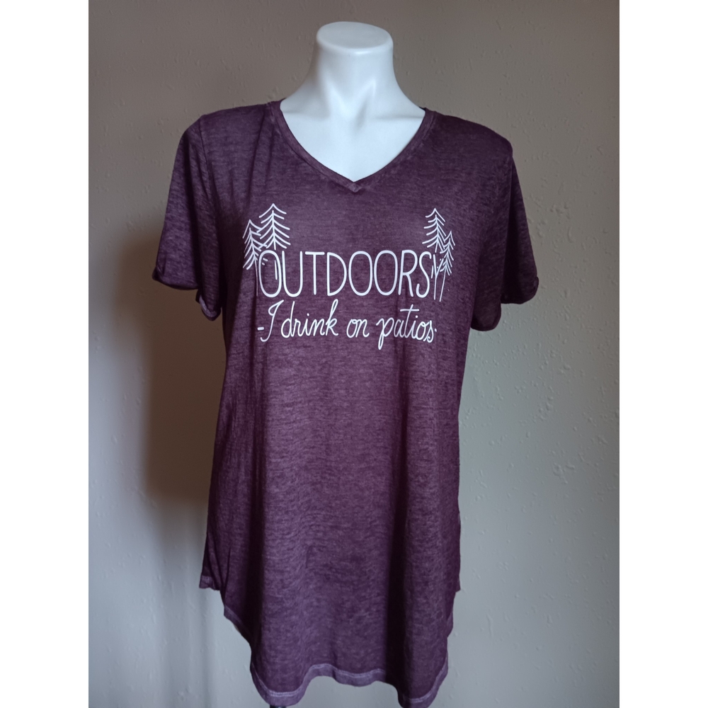 Maurices Purple Short Sleeve Tee